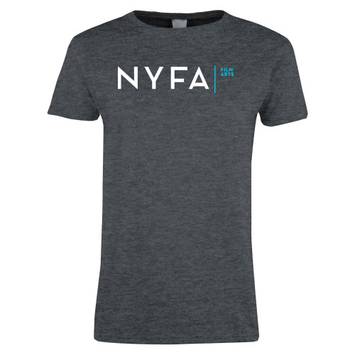  Womens Dark Heather Short Sleeve Tee - NYFA Film Arts