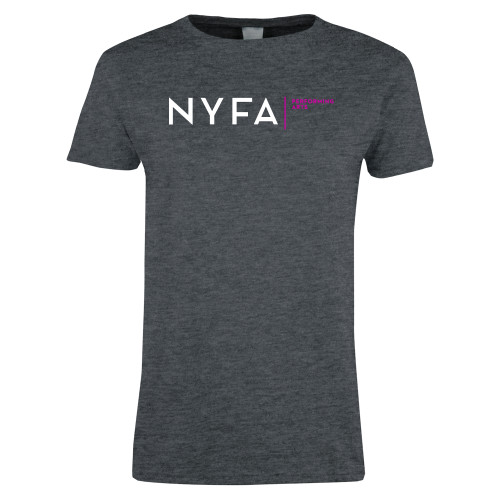  Womens Dark Heather Short Sleeve Tee - NYFA Performing Arts