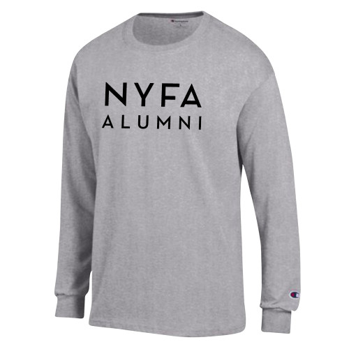  Champion Oxford Grey Long Sleeve T Shirt - NYFA Alumni