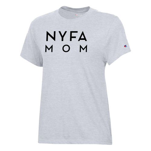  Champion Womens Oxford Grey Core Short Sleeve Tee - NYFA Mom