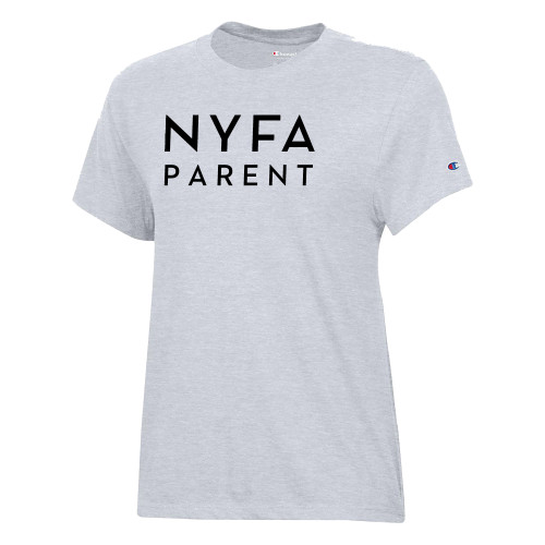  Champion Womens Oxford Grey Core Short Sleeve Tee - NYFA Parent