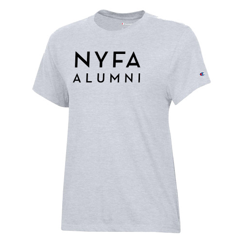  Champion Womens Oxford Grey Core Short Sleeve Tee - NYFA Alumni