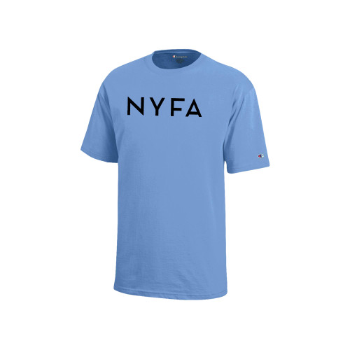  Champion Youth Light Blue Short Sleeve Tee - NYFA Primary Mark