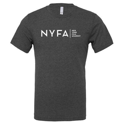  Bella + Canvas Dark Grey Heather CVC T Shirt - NYFA Tagline