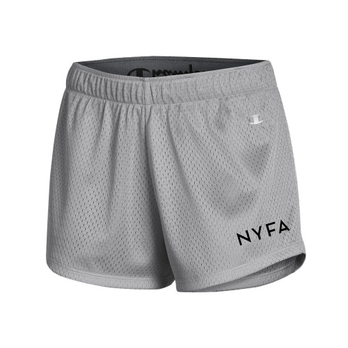  Champion Womens Grey Mesh Short - NYFA Primary Mark