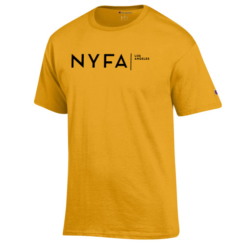  Champion Gold T Shirt - NYFA Los Angeles