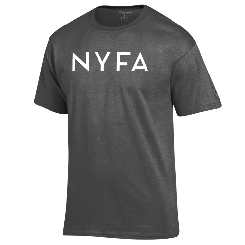  Champion Granite Heather T Shirt - NYFA Primary Mark