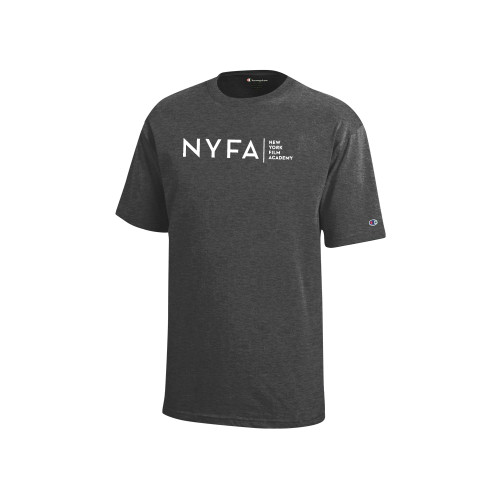  Champion Youth Granite Heather Short Sleeve Tee - NYFA Tagline