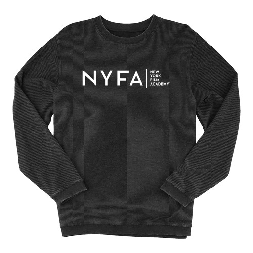  Boxercraft Womens Black Corded Crew - NYFA Tagline