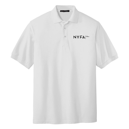  White Silk Touch Polo - NYFA Los Angeles