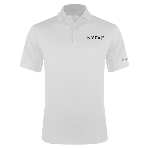  Columbia White Omni Wick Drive Polo - NYFA New York