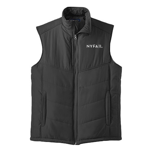  Black Puffer Vest - NYFA Tagline