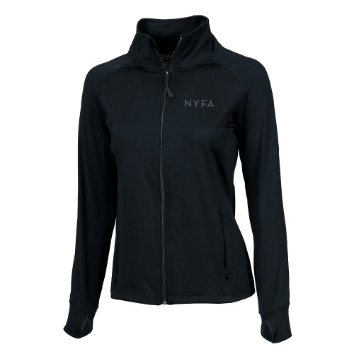  Boxercraft Womens Black Studio Jacket - NYFA Primary Mark - TONE