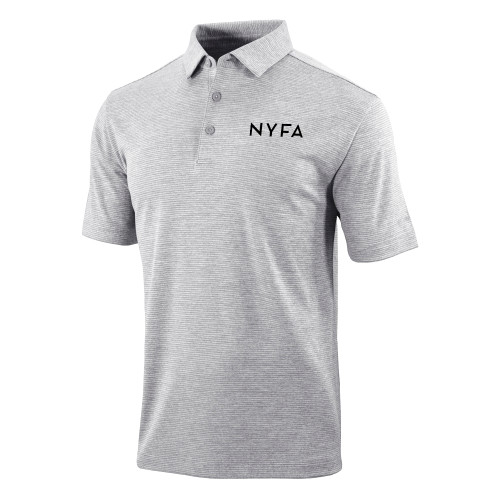  Columbia Light Grey Omni Wick Set Golf Polo - NYFA Primary Mark - TONE