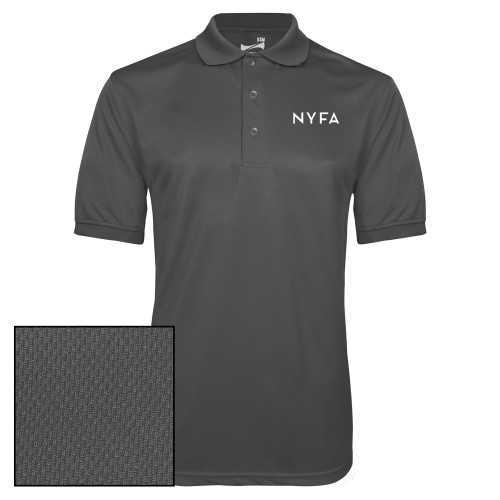  Charcoal Dry Mesh Polo - NYFA Primary Mark