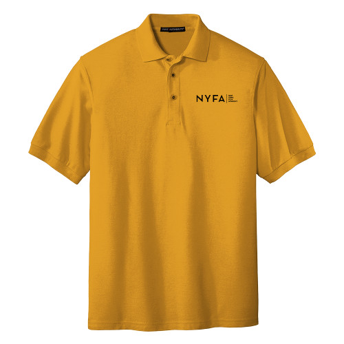  Gold Silk Touch Polo - NYFA Tagline