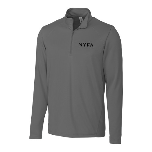  C&B Titan Grey Clique Ice Pique Half Zip - NYFA Primary Mark - TONE