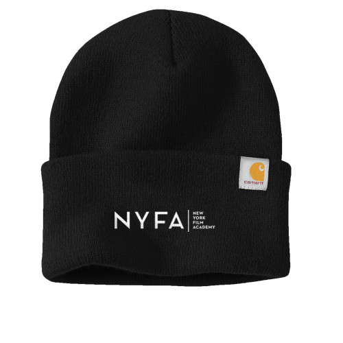  Carhartt Black Knit Beanie w/Cuff - NYFA Tagline