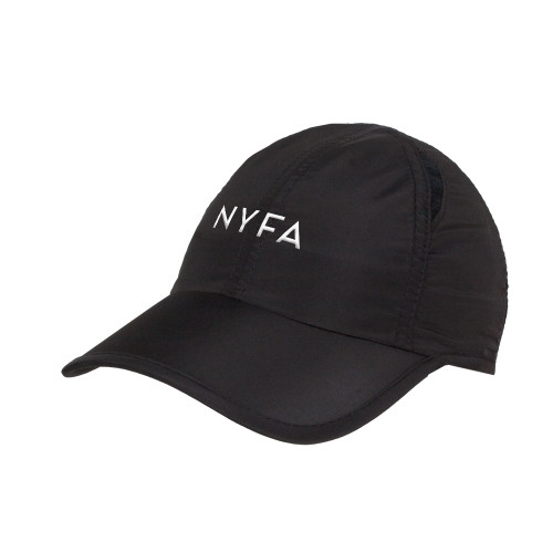  Womens Black Performance Cap - NYFA Primary Mark