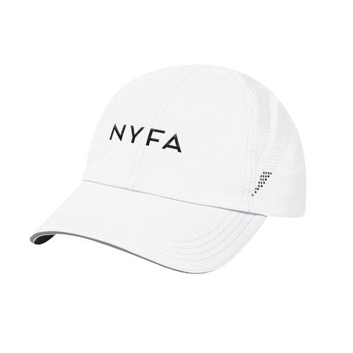  Womens White Performance Cap - NYFA Primary Mark