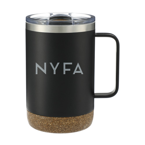  Valhalla Vacuum Insulated Camp Black Mug 14oz - NYFA Primary Mark Engraved