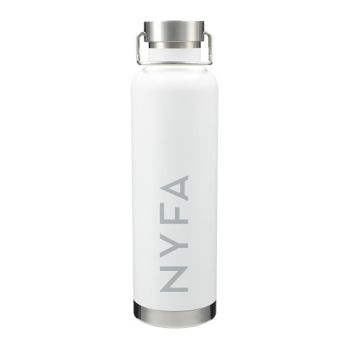  Thor Copper Vacuum Insulated White Bottle 32oz - NYFA Primary Mark Engraved