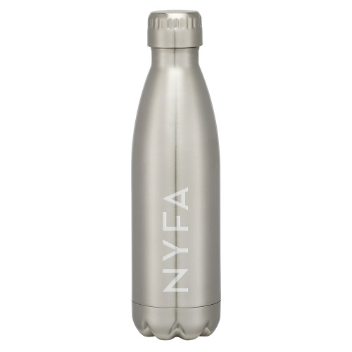  Swig Stainless Steel Silver Bottle 16oz - NYFA Primary Mark Engraved