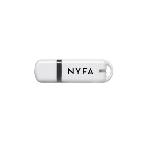  USB White Pen Drive 4G - NYFA Primary Mark