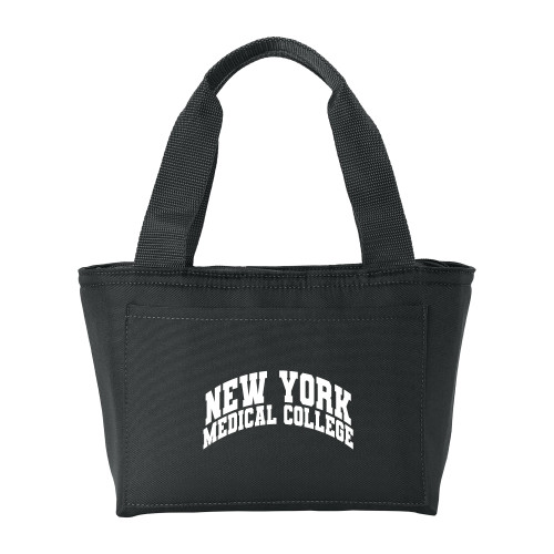  Insulated Black Lunch Tote - New York Medical College Spirit Mark Arched