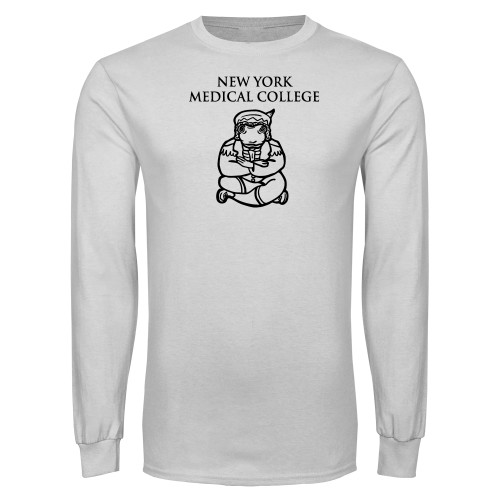  White Long Sleeve T Shirt - New York Med College Frog