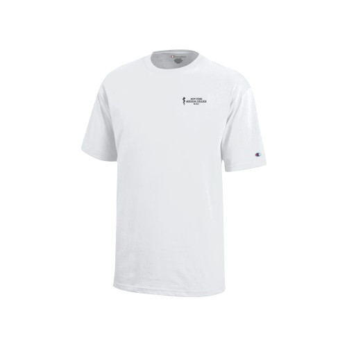  Champion Youth White Short Sleeve Tee - NYMC Bioethics