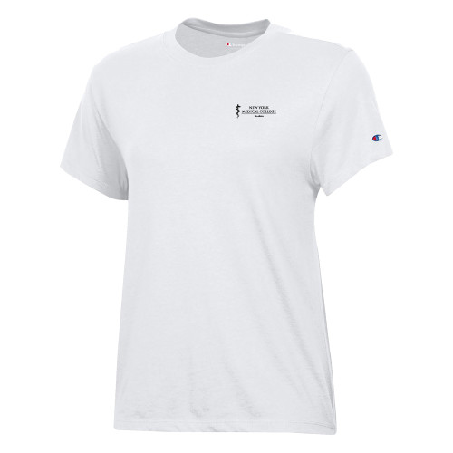  Champion Womens  White Core Short Sleeve Tee - NYMC Bioethics