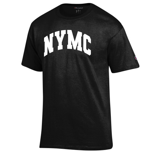  Champion Black T Shirt - NYMC Spirit Mark Arched