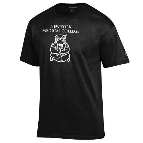  Champion Black T Shirt - New York Med College Frog