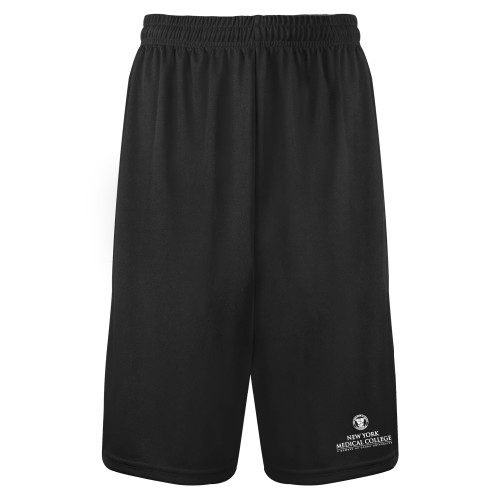  Black Performance Classic 9 Inch Short - New York Medical College Stacked