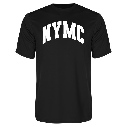  Black Performance Tee - NYMC Spirit Mark Arched