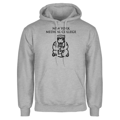  Grey Fleece Hoodie - New York Med College Frog