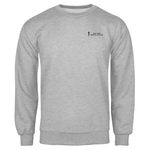  Grey Fleece Crew - New York Medical College - Caduceus