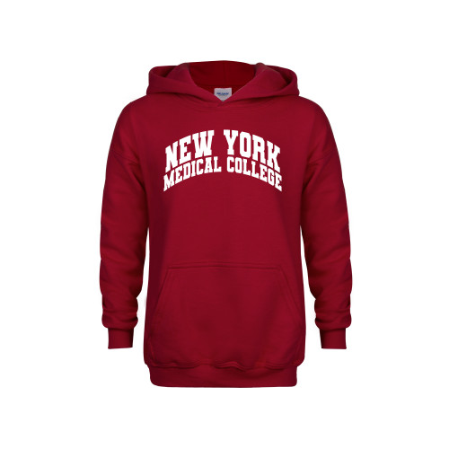  Youth Cardinal Fleece Hoodie - New York Medical College Spirit Mark Arched