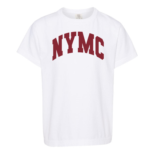  Comfort Colors Youth White T Shirt - NYMC Spirit Mark Arched