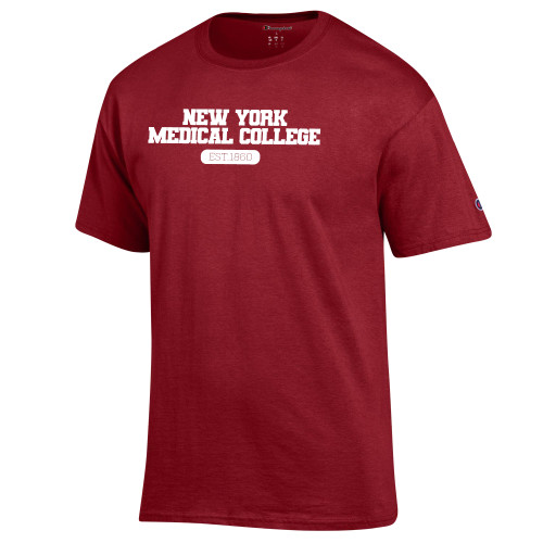  Champion Cardinal T Shirt - NYMC - Established 1860