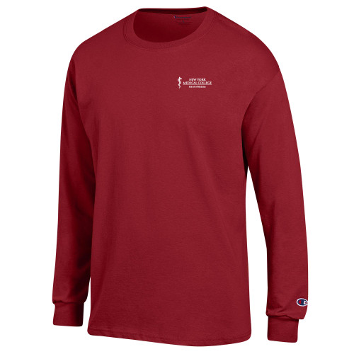  Champion Cardinal Long Sleeve T Shirt - NYMC School of Medicine