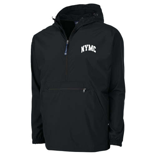 NYMC Charles River Black Pack N Go Pullover Rain Jacket