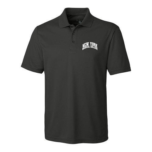  C&B Dark Grey Clique Ice Pique Polo - New York Medical College Spirit Mark Arched