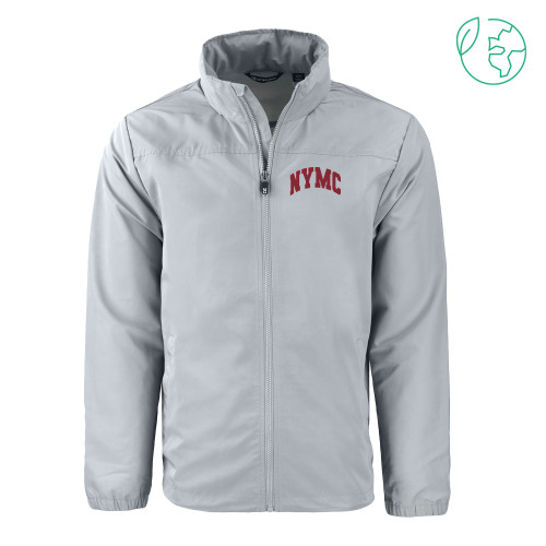  C&B Grey Charter Eco Recycled Full Zip Jacket - NYMC Spirit Mark Arched