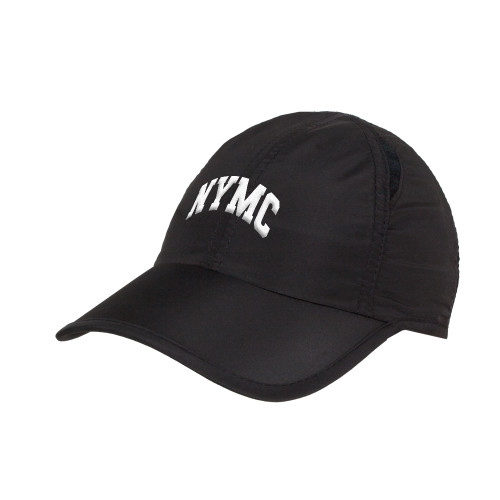  Womens Black Performance Cap - NYMC Spirit Mark Arched