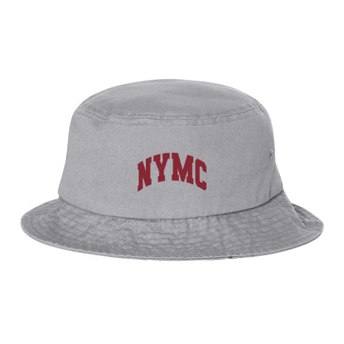  Sportsman Grey Bucket Hat - NYMC Spirit Mark Arched
