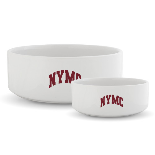  Ceramic Dog Bowl - NYMC Spirit Mark Arched