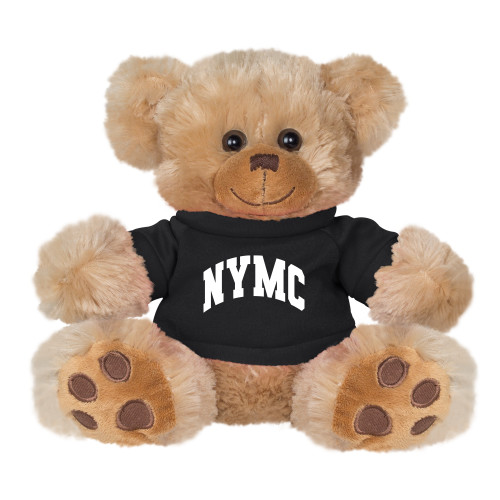  Plush Big Paw 8 1/2 inch Brown Bear w/Black Shirt - NYMC Spirit Mark Arched
