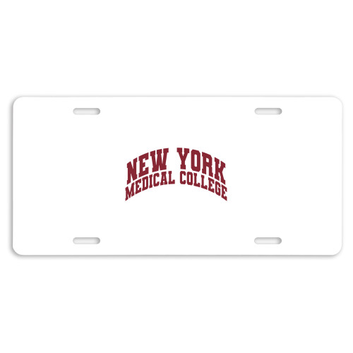 License Plate - New York Medical College Spirit Mark Arched